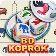 Logo Bandar Koprok dengan ilustrasi dadu