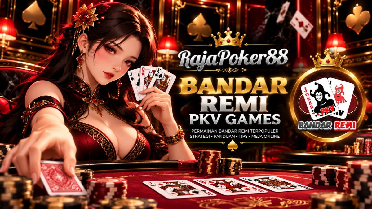 Bandar Remi PKV Games Rajapoker88 dengan kartu remi dan Joker