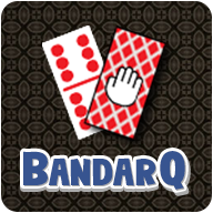 Logo BandarQ dengan ilustrasi kartu domino