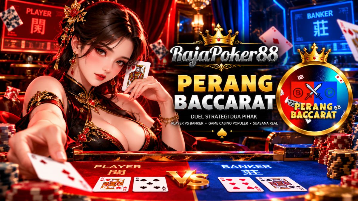 Perang Baccarat Rajapoker88 dengan sisi Player dan Banker