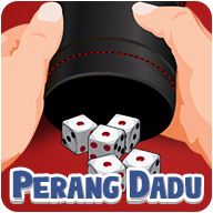 Logo Perang Dadu dengan ilustrasi dua buah dadu