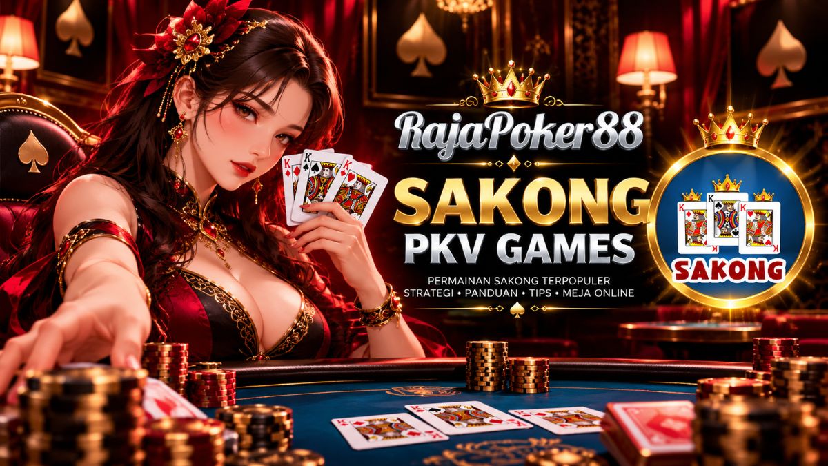 Sakong PKV Games Rajapoker88 dengan tiga kartu remi